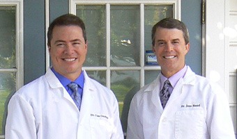 Newark Delaware dentists Doctor Bond and Doctor Ganfield in dental office